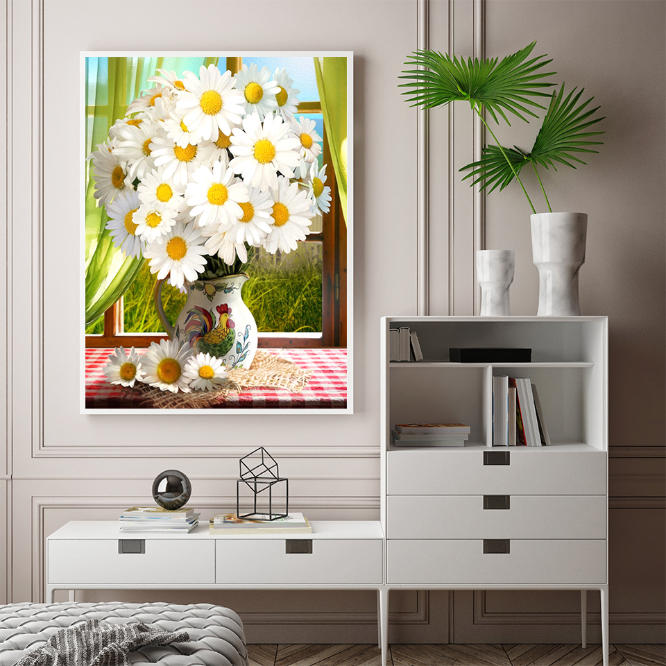 Diamond Painting 5D YSCOLOR: Gesù E Madonna – Kit Completo Per Mosaico Fai-da-te (30x30cm)