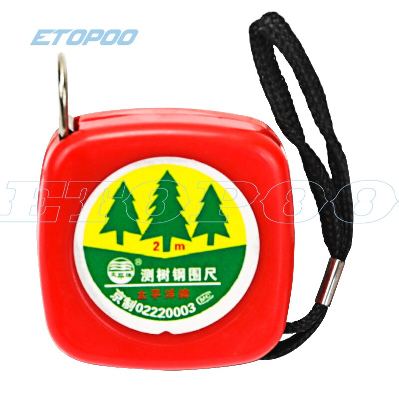 1pc 2m Retractable Tape Tree Diameter Caliper Tree Girth Measuring Steel Tapes Garden Gauging Tool