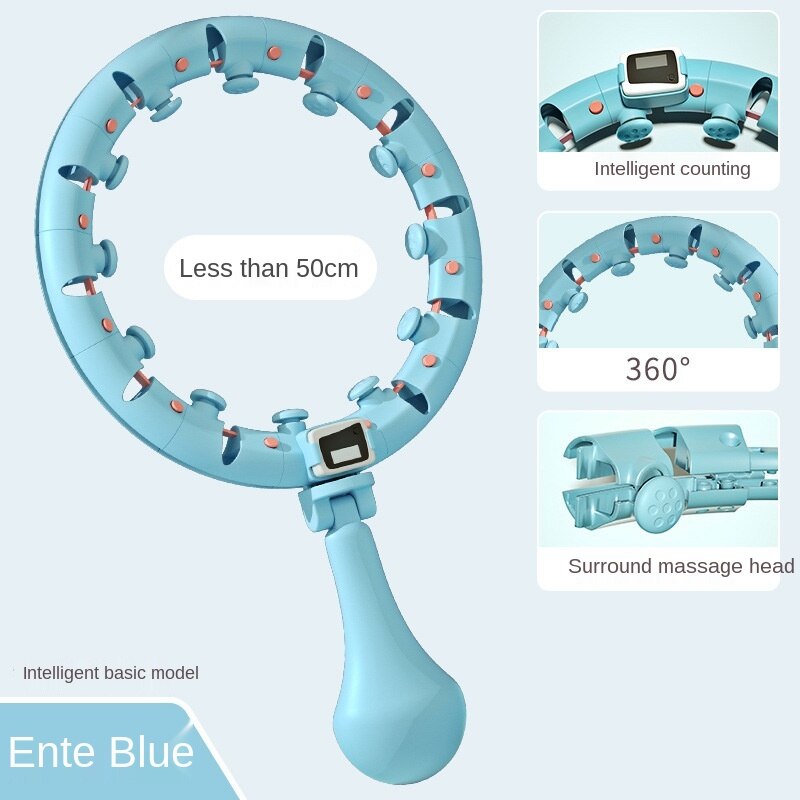 Huula ajustável massagem fitness hoop esporte aros abdominal cintura fina exercício equipamentos treinamento perda de peso: blue