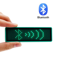 Trådløs bluetooth-reklame ledet navneskilt digital rulle besked display tegn bord-blå