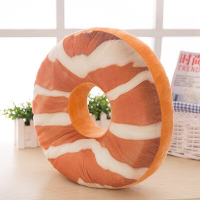 Funny Chocolate Donuts Sofa Seat Cushion Christmas Donuts Pillowcase Xmas Kid Toy Car Mats 40cm No Filling: K