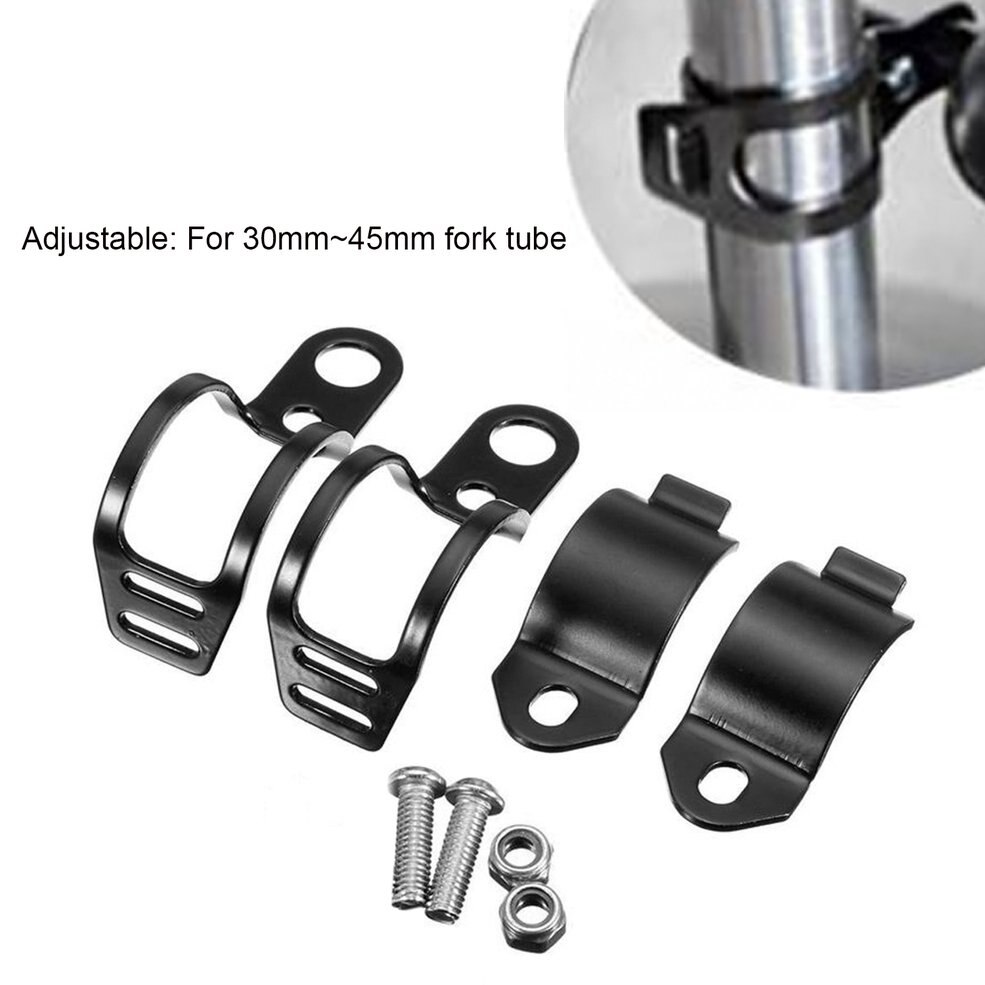 Support universel de clignotant de moto en métal, pinces de fourche de relocalisation, support de lampe pour fourche avant de moto
