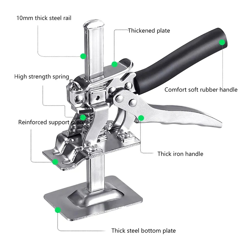 Hefgereedschap Arbeidsbesparende arm Jack Deurpaneel Gipsplaten Hefkast Bord Lifter Tegelhoogteverstelling Liftgereedschap Hoogte re