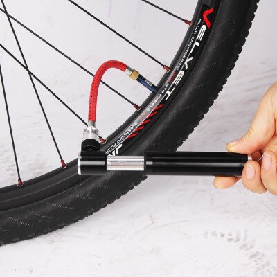 1set fiets band hand luchtpomp inflator extension slang mountainbike ventiel rubber buis fiets accessoires