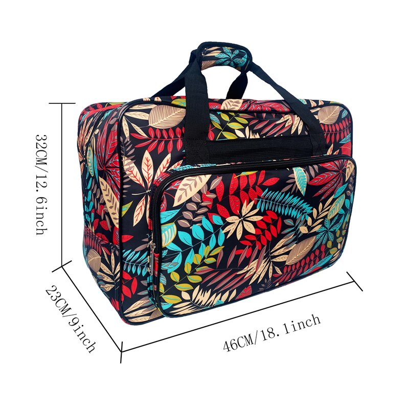 Large Capacity Sewing Machine Storage Bag Leaf Multifunctional Portable Travel Home Organizer Bag For Sewing Tools Accessories