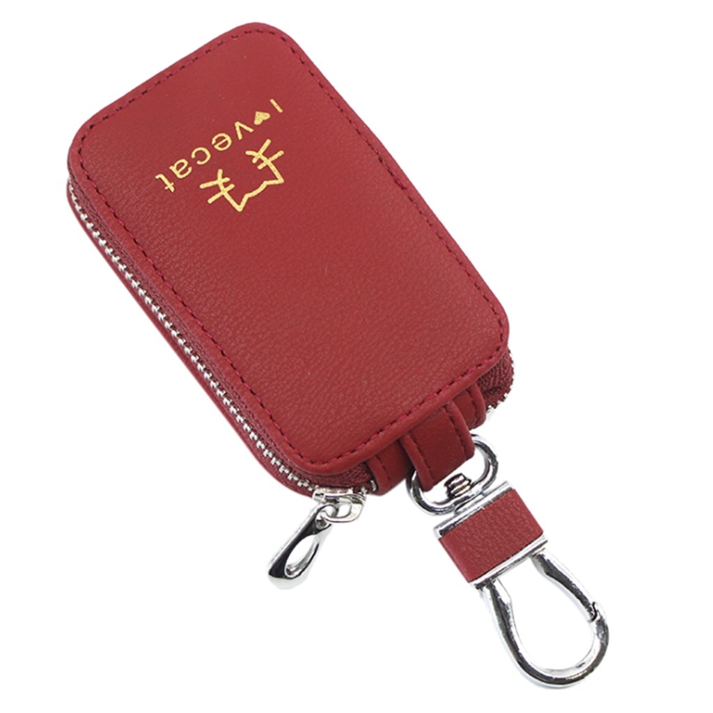 Mannen Sleutelhouder Huishoudster Lederen Auto Portefeuilles Toetsen Organisator Vrouwen Sleutelhanger Covers Zipper Key Case Bag Unisex Pouch Purse