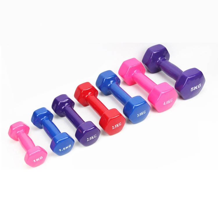 Ensemble d&#39;haltères de Fitness antidérapants pour hommes et femmes, poids d&#39;exercice, équipement de musculation, 2kg, 2.5kg, 3kg,