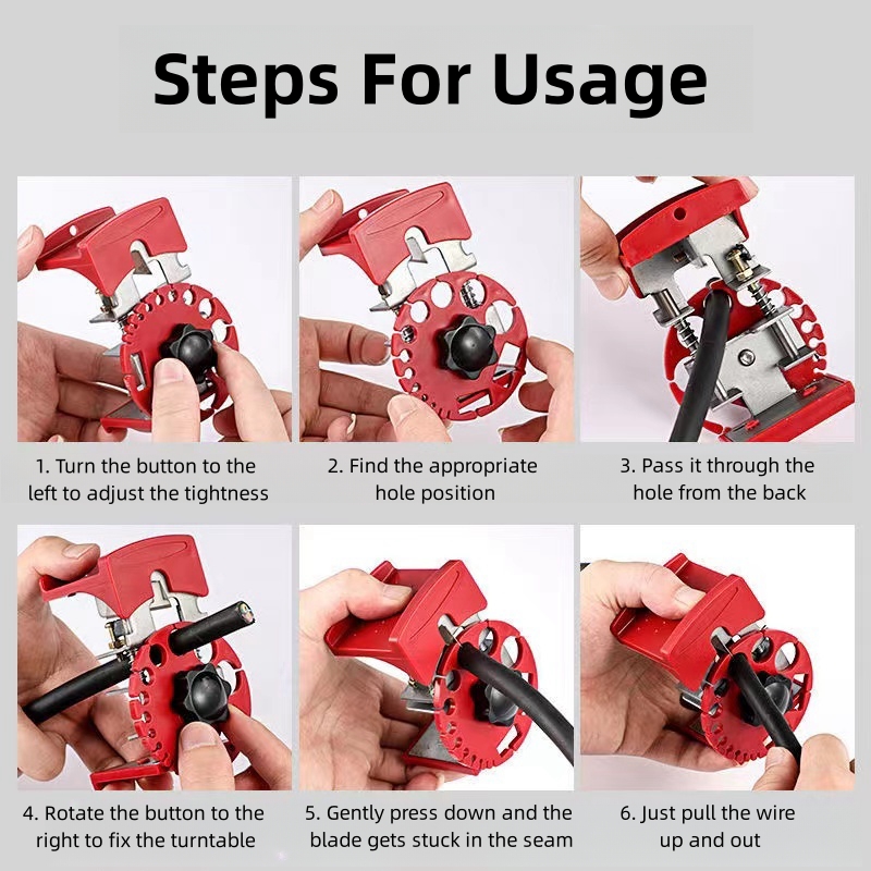 Draad Elektricien Kabelschaar Universele Handheld Quick Stripper Draagbare Elektrische Draadstripper Multitool Krimptang