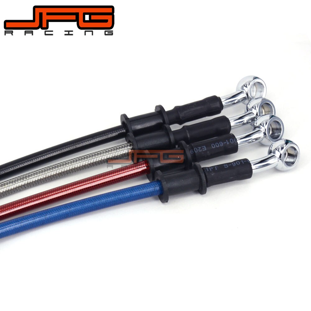 28 Degree M10 1500-1900 Stainless Steel Hydraulic Brake Clutch Oil Hose Line Radiator Pipe For Motorcycle ATV Dirt Pit Bike
