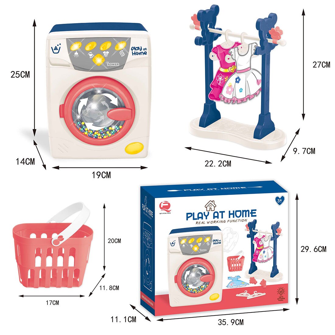 Kinderen Pretend Play Wasmachine Set Simulatie Elektrische Kleine Apparaten Speelgoed Educatief Speelgoed Kids Birthdaty