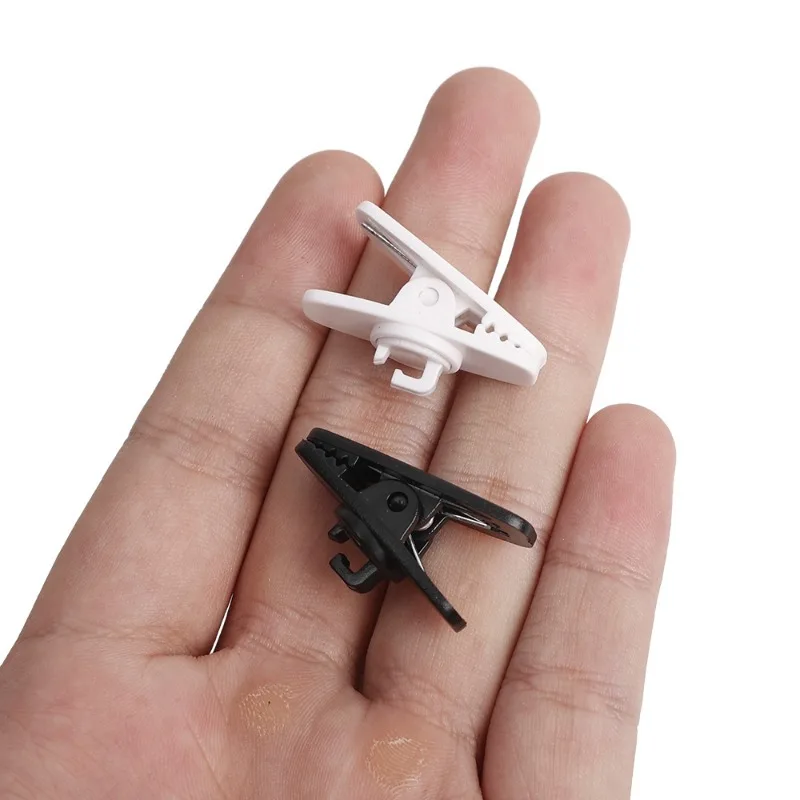 Clips de Cable para auriculares, línea de auriculares giratoria, Clip para ropa, Collar, abrazadera de puño desmontable, gancho, accesorios para auriculares, 1-10 Uds.