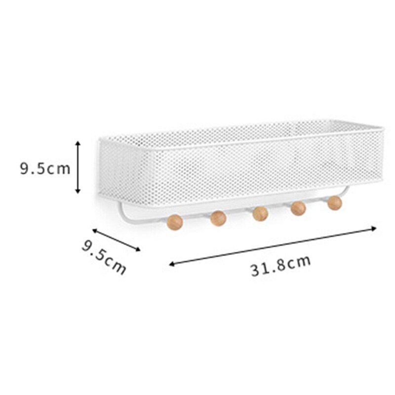 Entryway Organizer, Great for Storing Keys, Small Accessories, Mail, Wallets and More, White Finish