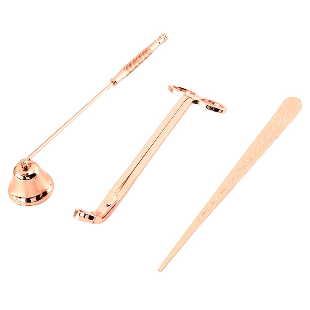 Praktische Rvs Kaars Brandblusser Tool Kaars Trimmer Aromatherapie Brandblusser Kaars Cover Voor Party Wedding: Rose Gold	