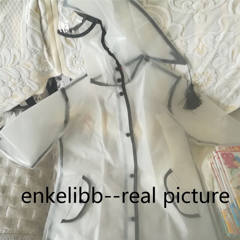 EnkeliBB de capa de lluvia transparente bebé niños y niñas ropa creativa de niño transparente