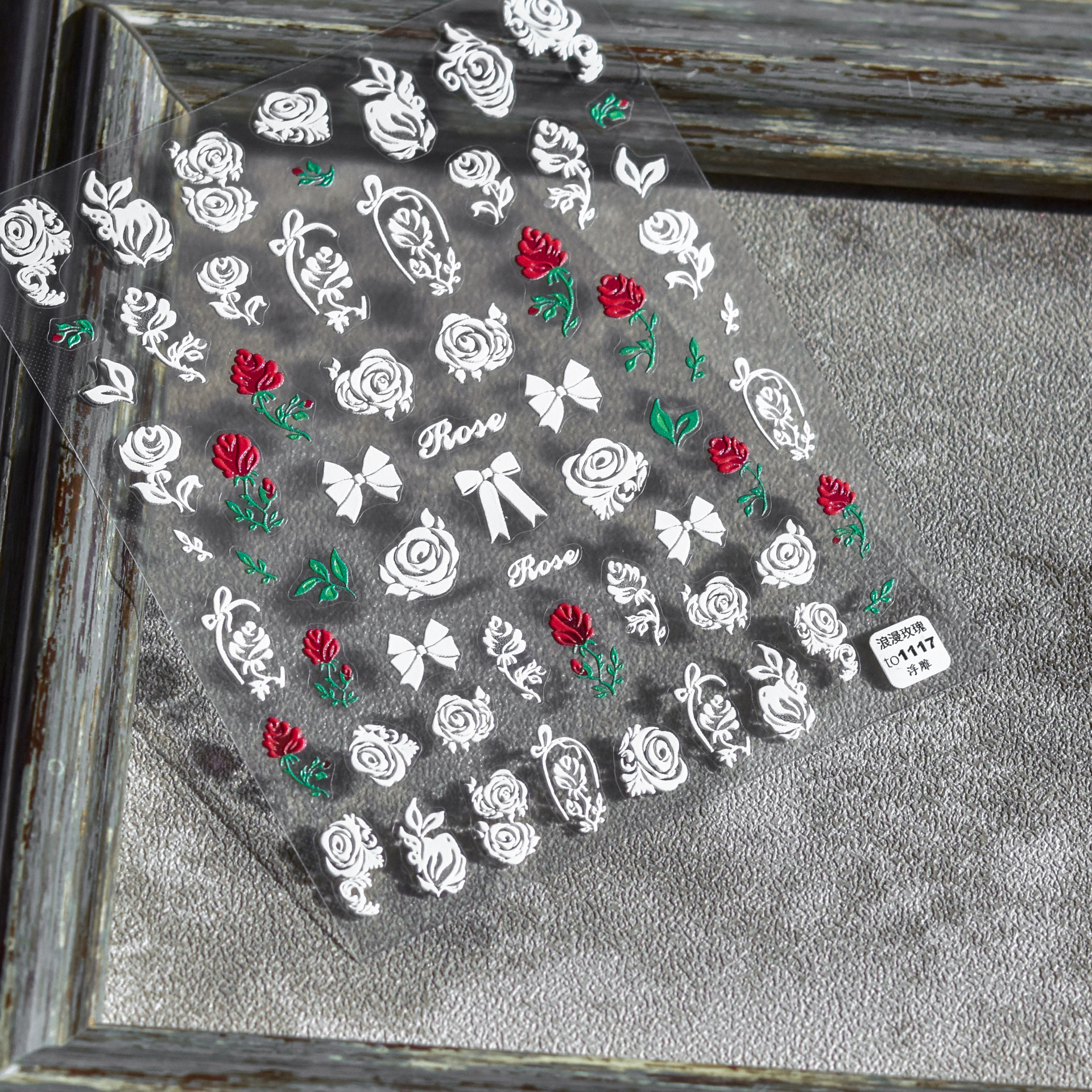 Pferd Sterne Mond 5D Geprägt Schmetterling Nagel Aufkleber Kunst Presse auf NäGel Decals Dekorationen Transfer Nagel Folie Manikübetreffend: 1117