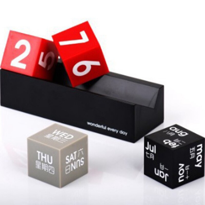 DIY Square Perpetual Calendar Calendar Desktop Calendar Perpetual Calendar Desktop Decoration