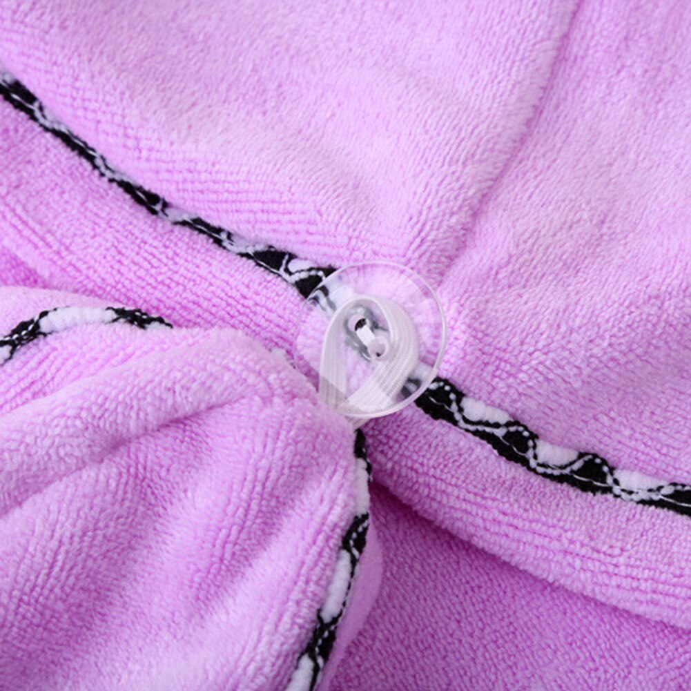 Women Super Absorbent Turban Quick Dry Wet Hair Hat Bathing Shower Towel Cap