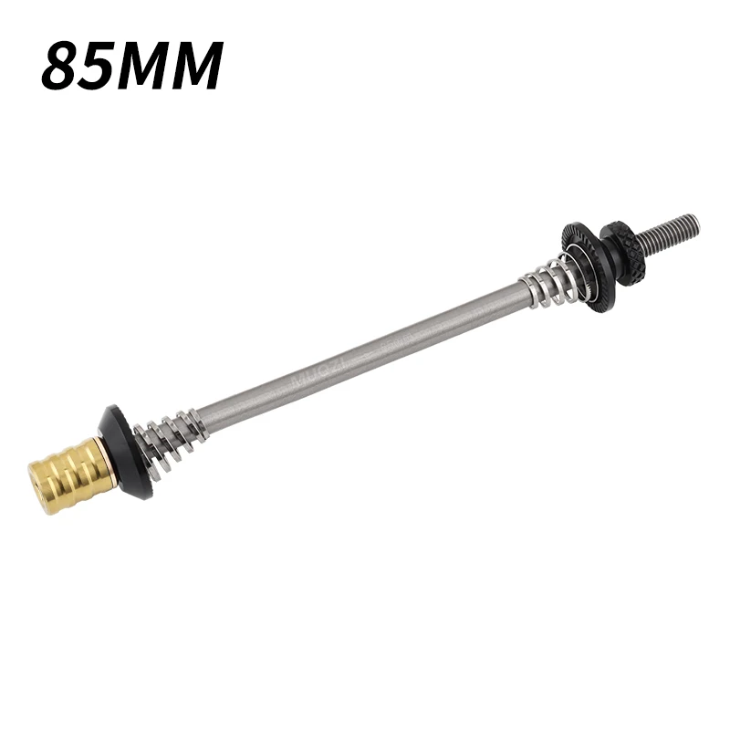 MUQZI Titanium Quick Release Skewers 74mm 85mm 100mm 130-135mm MTB Road Bicycle Quick Release Titanium Alloy Axle QR Skewer: green