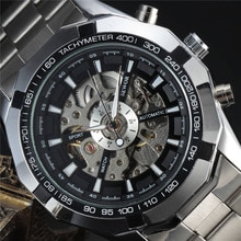 SEWOR Mannen Horloges Roestvrij Staal Automatische Mechanische Horloges Heren Skeleton Horloges Mannen Sport Horloges Mannen Horloges Reloj