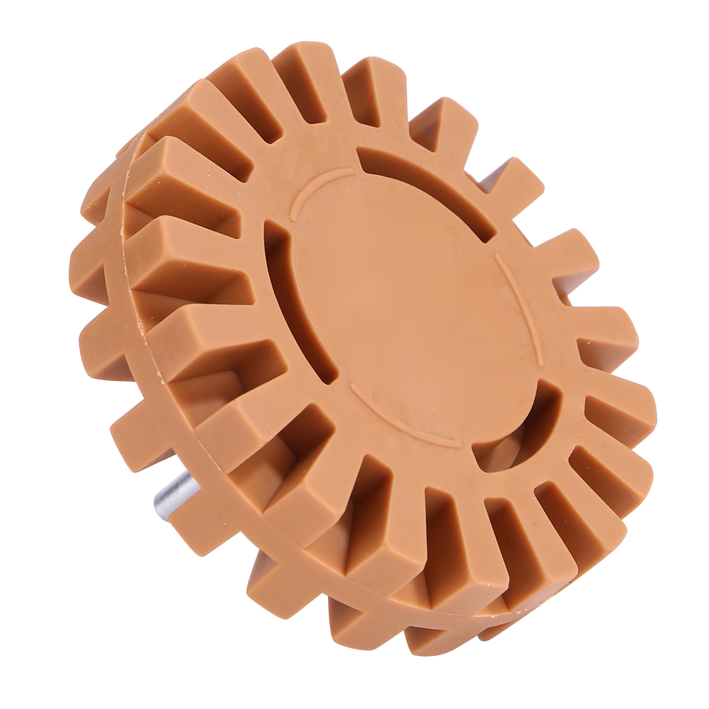 4inch 100mm Pneumatic Rubber Eraser Wheel Pad Rubber Decal Eraser Wheel Car Sticker Remover 5/16-24 Teeth Auto Repair Paint Tool