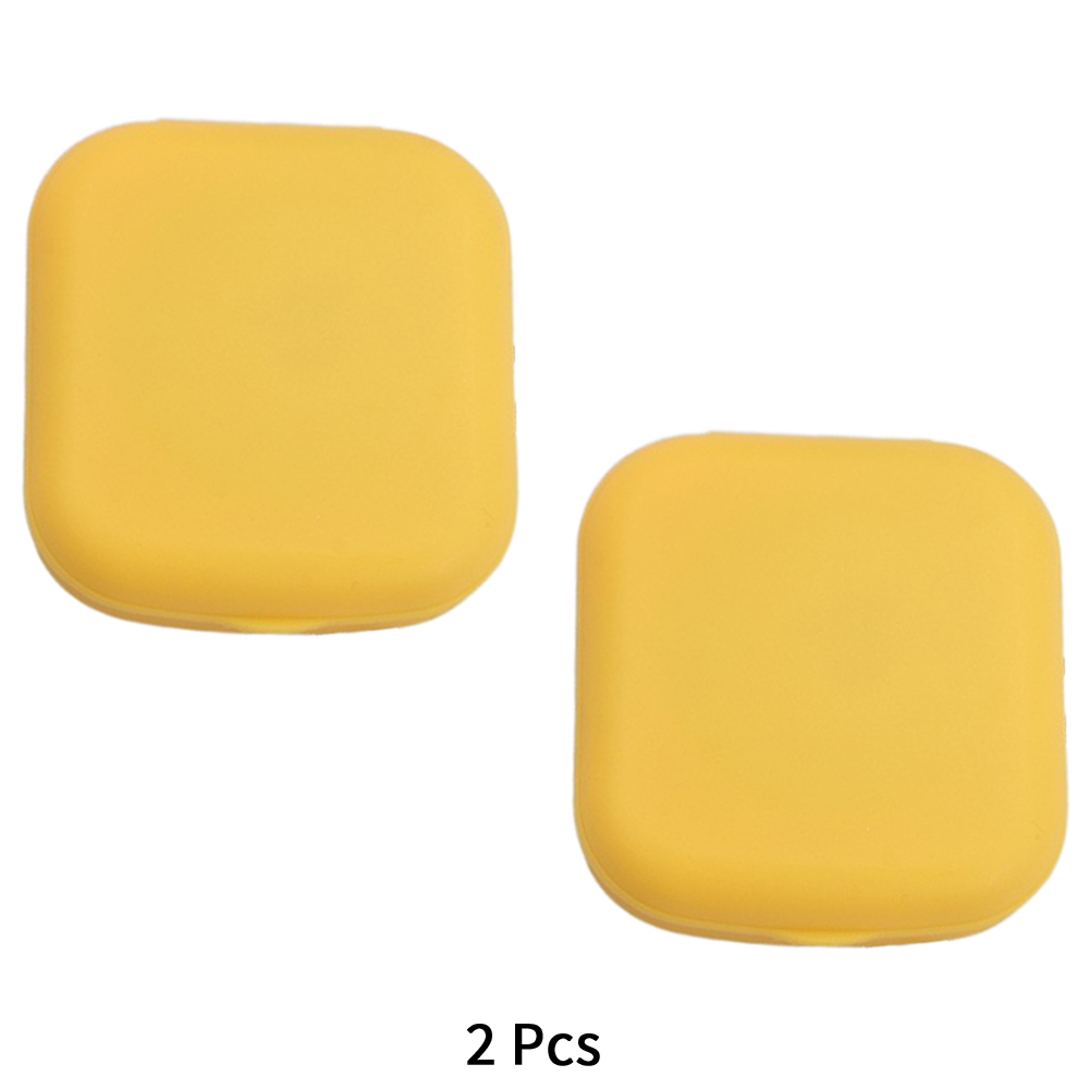 Juego de estuche para gafas de contacto colorido con espejo, pequeño Kit de almacenamiento de inmersión portátil, Mini caja para lentillas, almacenamiento en remojo: Rosa