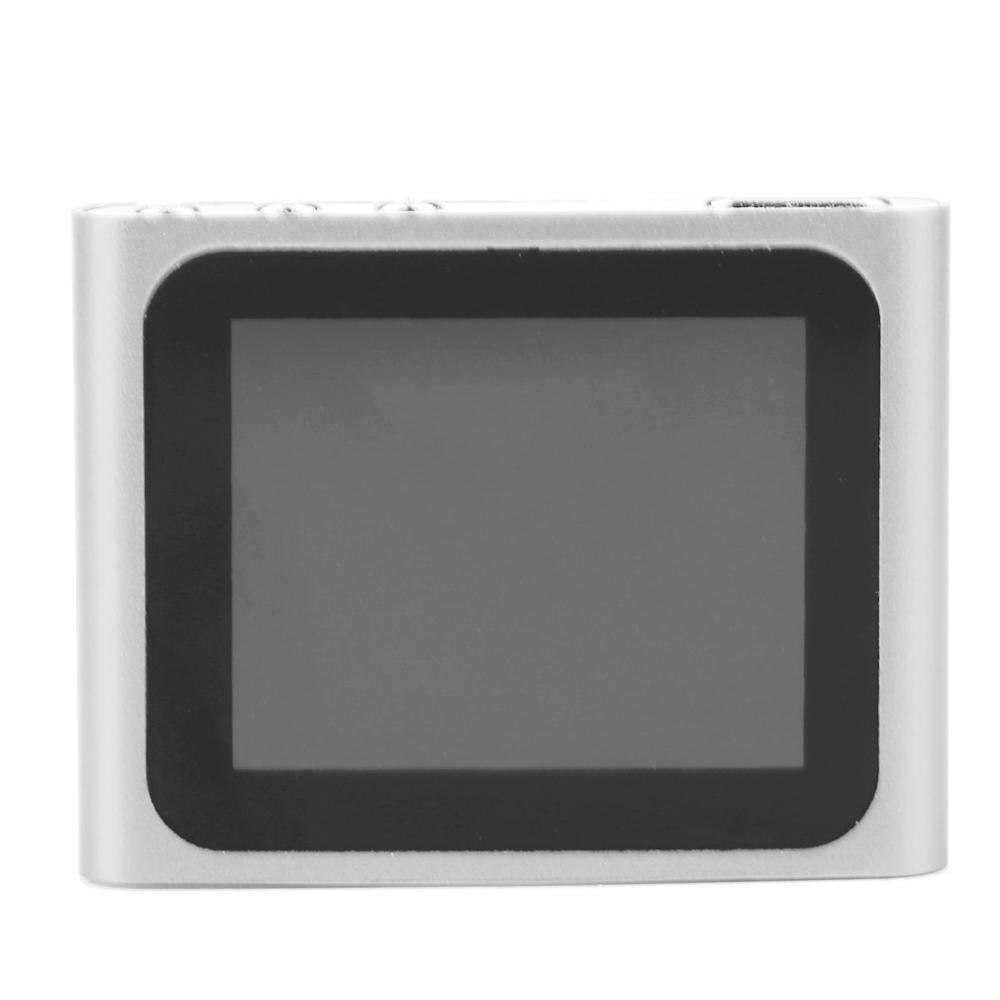 Portable Size 1.8 Inch LCD Screen Display 6th Generation Music Media Video Movie FM Radio MP4 Player Easy Carry: Silver