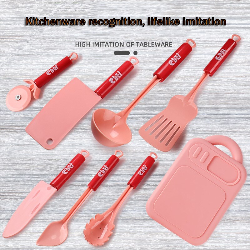 Children&#39;s Simulation Kitchen Prop Toys Puzzle Simulation Play House Girl Simulation Cooking Utensils Set Early Childhood Toys