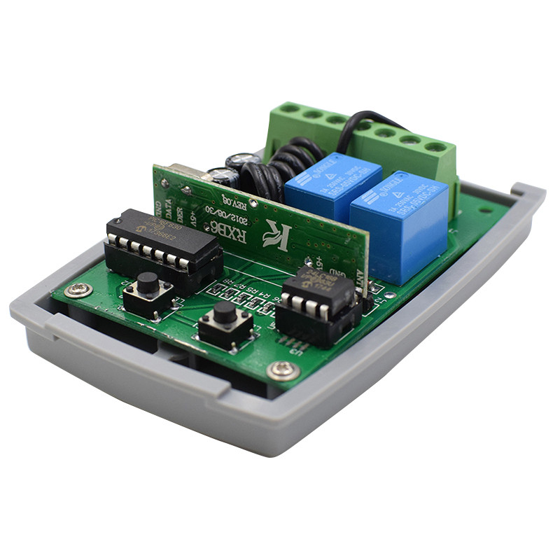 Receptor de Control remoto Universal para puerta de garaje, 2 canales, para ERREKA ACM DEA DOORHAN AT-4 MOTORLINE DITEC, código rodante fijo de 433mhz