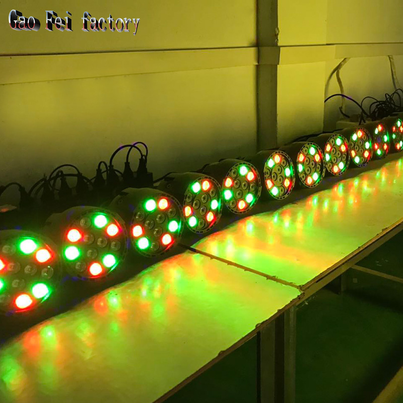 Mini iluminación plana llevada del lavado de la etapa de Par 12x3W RGBW para la luz de discoteca del club del partido de DJ