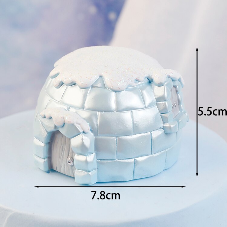 Décoration de gâteau joyeux anniversaire, chapeau de pingouin, flocon de neige, Igloo, Cupcake, cuisson, drapeau de fête, décor de gâteau pour réception pour bébé, de noël: Bourgogne