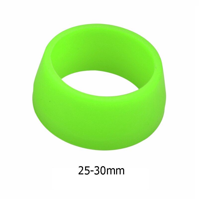 Sykkelstolpe gummiring mtb sykkel vanntett støvdeksel silikon setepinne sak beskyttende sykkel tilbehør: Grønn 25-30mm