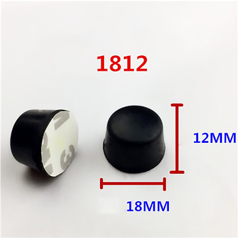 20 st halvklot trapetsformad pelare 3m högtalare förstärkare stötdämpare fötter pad vibrationsgummi anti-chock självhäftande: 1812
