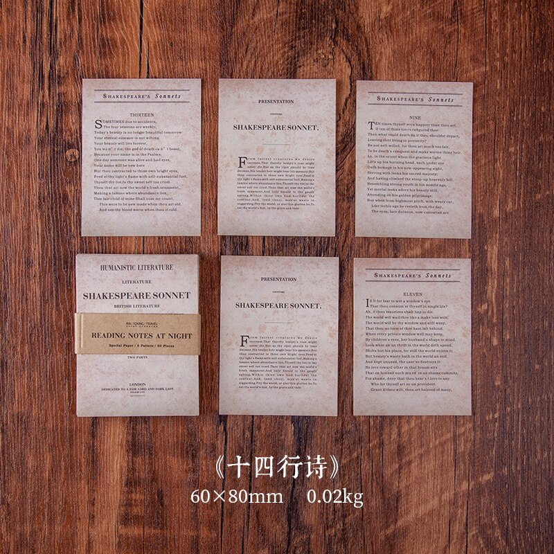 50 stk / mye engelsk gammel boksider materiale papir søppel journalplanlegger scrapbooking årgang dekorativt diy håndverk bakgrunnspapir