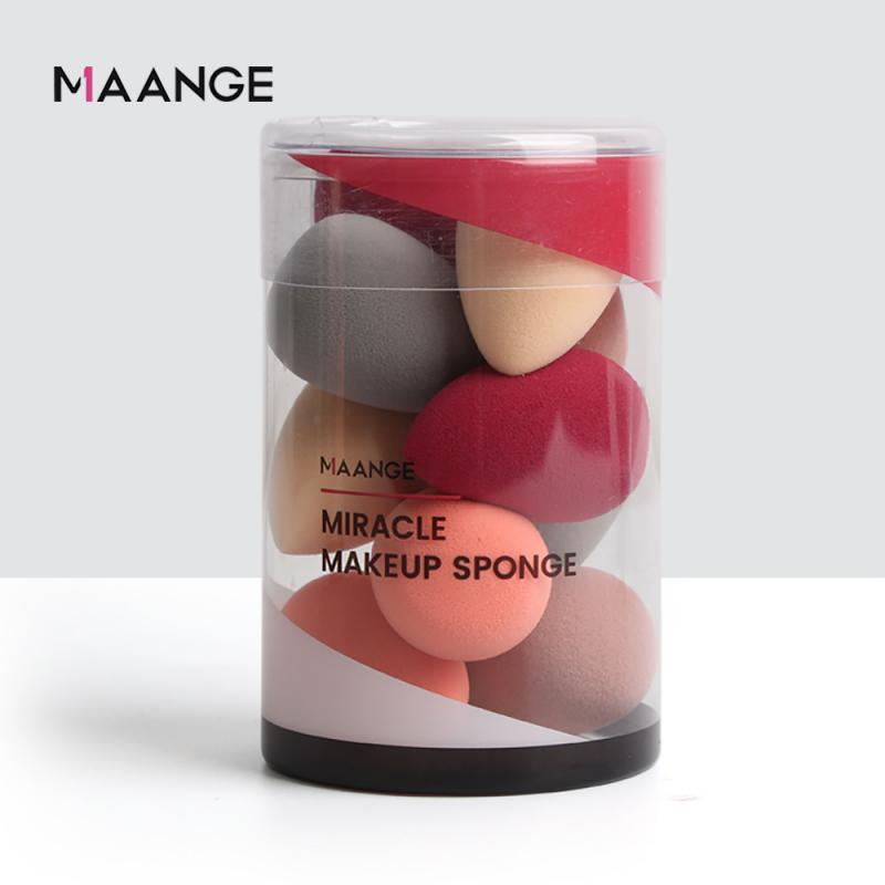 10 pièces Mini éponge maquillage bouffée utilisation humide et sèche Non-latex en forme de larme Isolation crème fondation beauté oeuf maquillage outils: Default Title