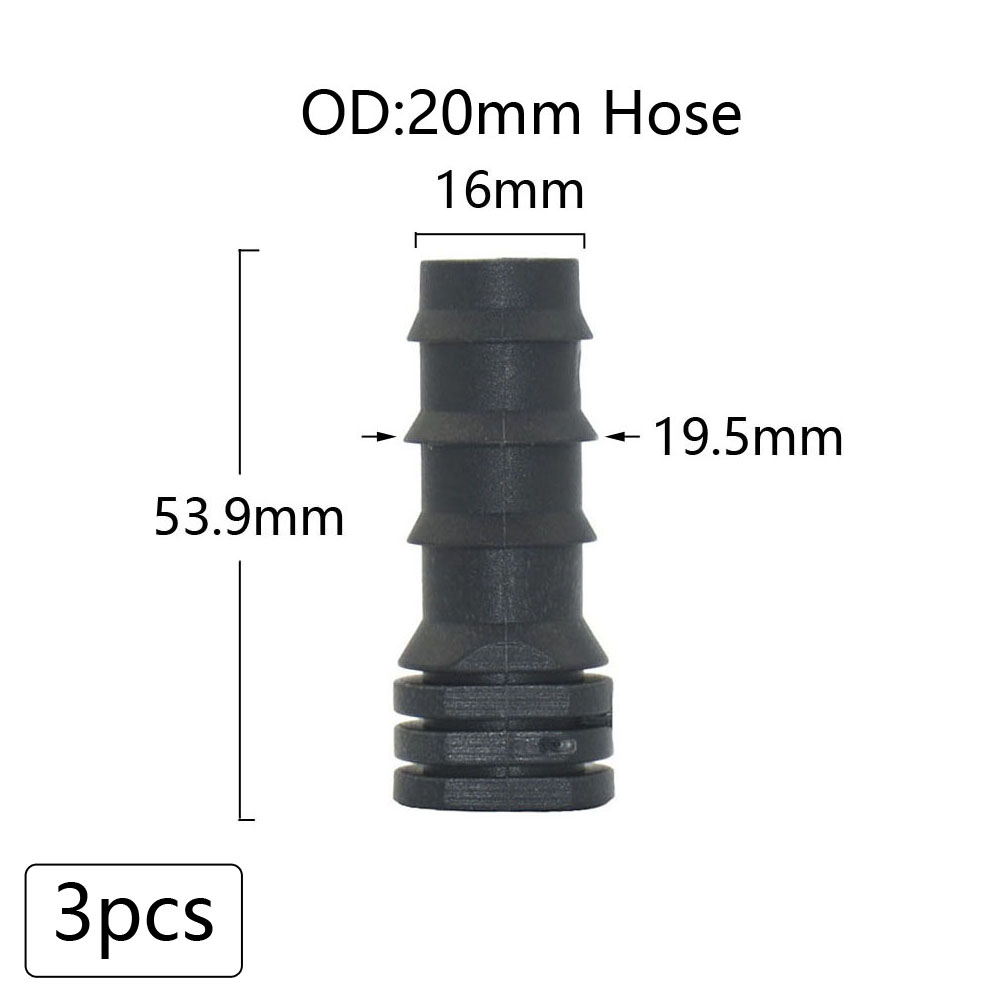 Plastic Hose Barb Connectors 16/20/25mm Pe Tube Tee Elbow Cross End Plug Reducing Coupler Drip Irrigation Fitting 1/2 3/4 1": PURPLE