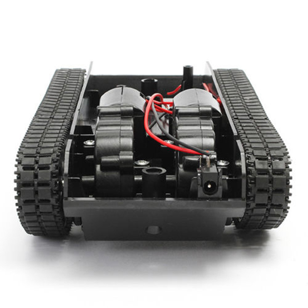 Rc Tank Smart Robot Tank Car Chassis Kit Rubber Track Crawler voor Arduino 130 Motor Diy Robot Tank: Default Title