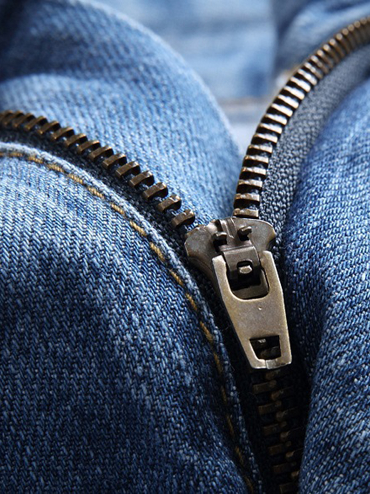 Jean déchiré grande taille pour hommes, patch de genou troué, masculine, personnalité, pantalon tendance, 2022