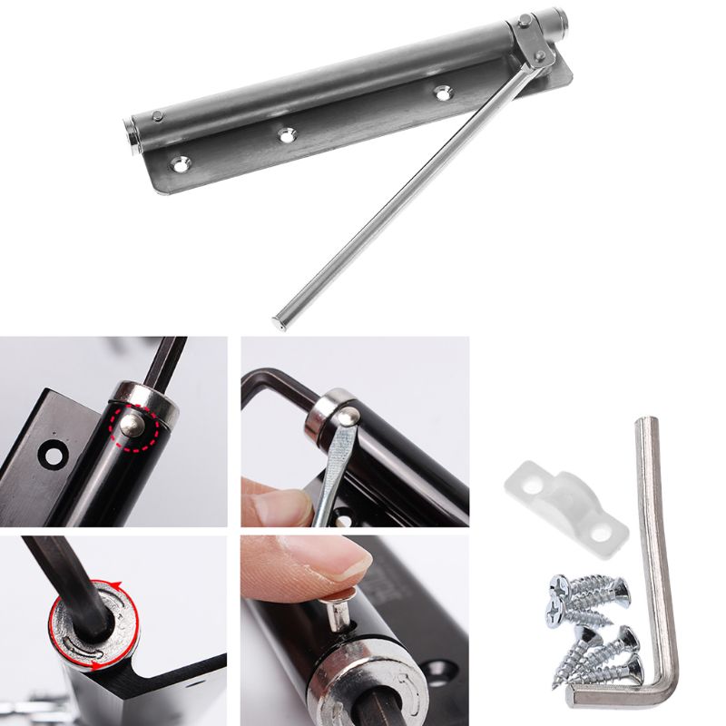 Stainless Steel Automatic Storm Door Closer Adjustable Fire Rated Door Hardware