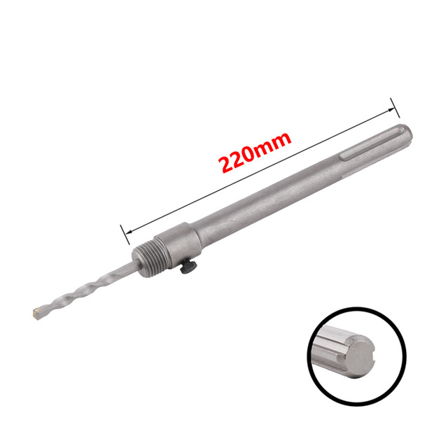 SDS MAX Concrete Wall Hole Saw Drill Bit Set Electric Hollow Core Drill Bit Cement Stone Brick Wall Air Conditioner Hole Opener: Fuchsia