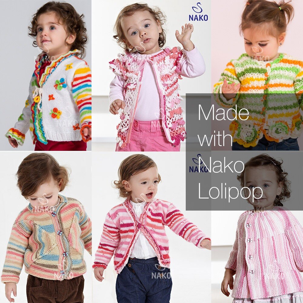 Nako Lollipop 100% Premium Acrylic Yarn DIY Hand knitting yarn blanket sweater cardigan beanie baby knitting yarn crochet