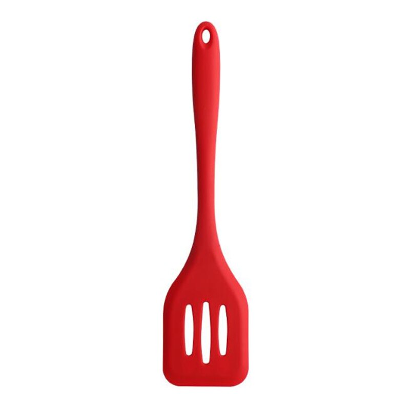 Non-stick silikone gryde mad skovl stegepande silikone spatel køkkenredskaber køkkenredskaber tilbehør: Rød