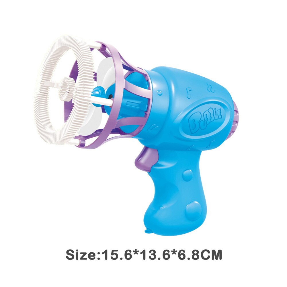 Durable Multifunction Automatic Bubble Maker Funny Portable Classic Texture Summer Funny Blowing Bubbles Machine Toys: Blue