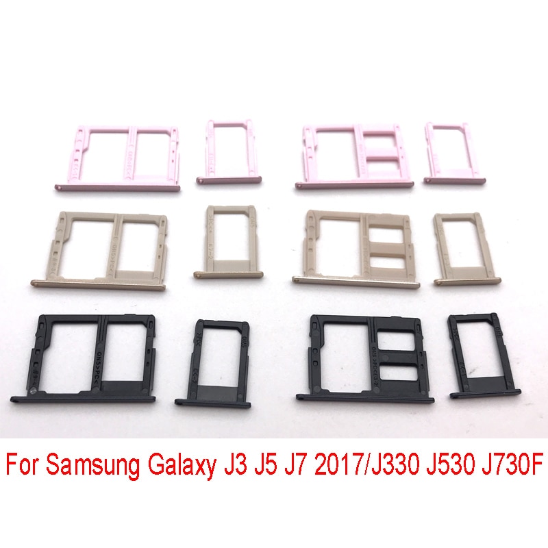 Dual/Single Sim Tray For Samsung Galaxy J3 J5 J7 /J330 J530 J730F SIM Card Slot Holder Replacement Part