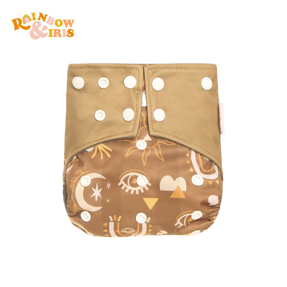 Rainbow&amp;Iris Waterproof Diapers Adjustable Baby Diaper Bamboo Charcoal Lined Diapers: Totem