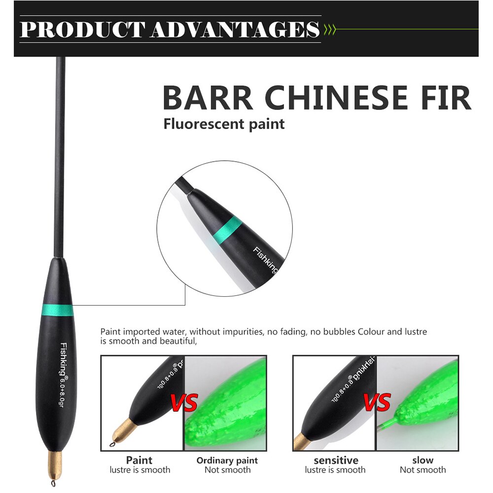 4Pcs/lot Weight Tail Bobber Fishing Floats Paulownia Wood Fishing Floats 8g-10g 24cm-26cm Float Carp Fishing Accessories