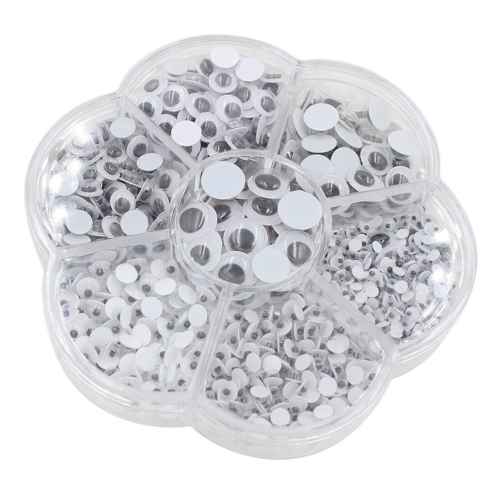700pcs Wiggle Eye Round Moving Wiggly Wobbly Googly Eyes Kids Favorite Craft