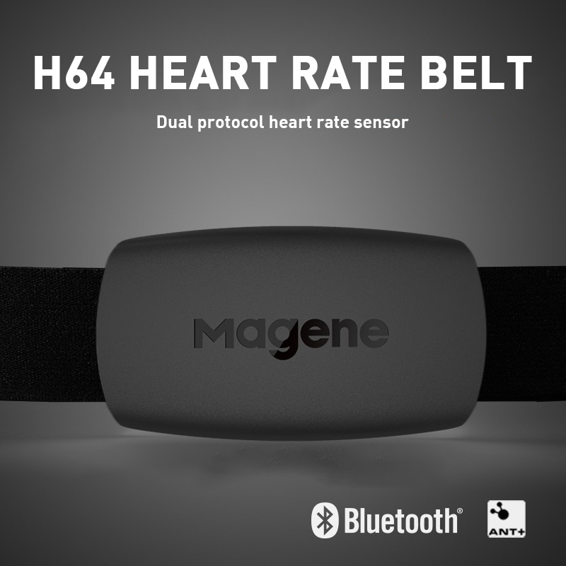 H64 Mover ANT Bluetooth Heart Rate Monitor For Men And Women IP67 Waterproof Sports Running HR Sensor With Chest Strap Cycling