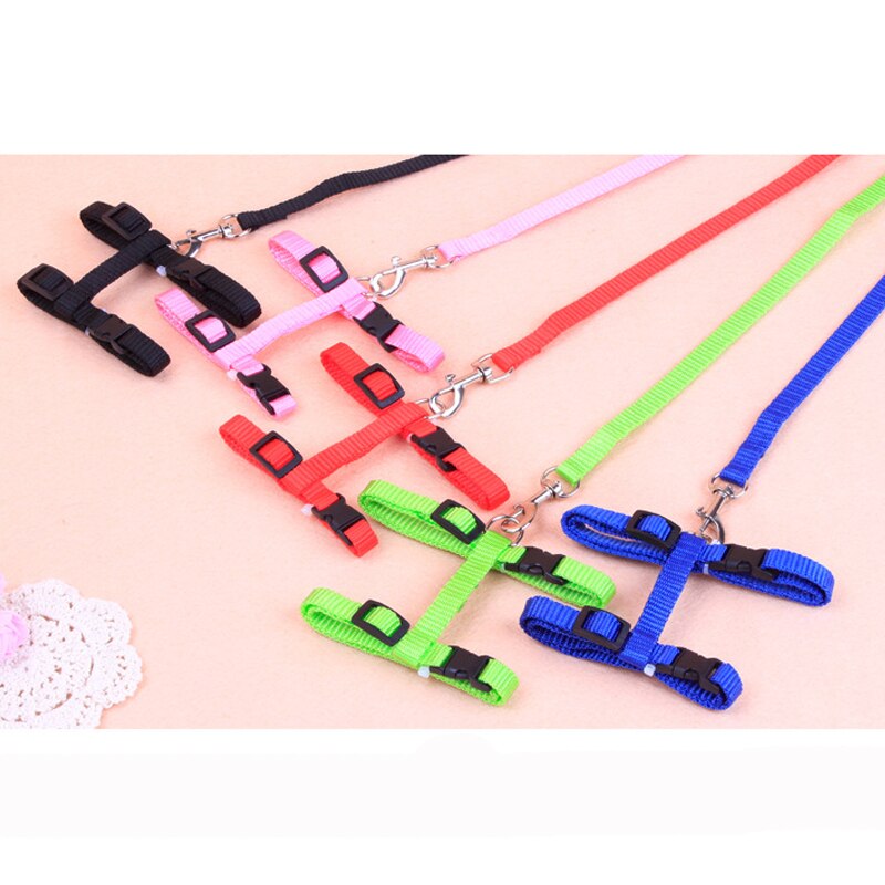 Arnés de nailon ajustable para gato, correa de tracción para mascotas, gatos y gatitos