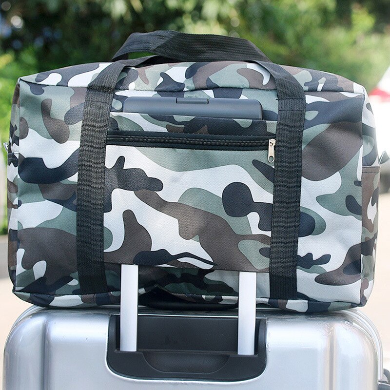 Bolsa de viaje de almacenamiento para hombre y mujer, bolso Oxford resistente al agua, bolsa de equipaje, adecuado para cubierta de carrito, XA584F