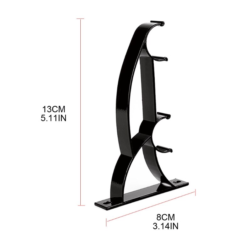 2 PCS Double Curtain Rod Brackets For Rods Aluminum Alloy Roman Curtain Track Bracket Holder for Office Home Curtain Rod